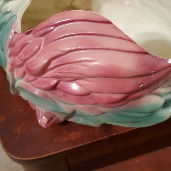 Ungemach Pottery Roseville OH Swan Ceramic Planter - Picture 8 of 9